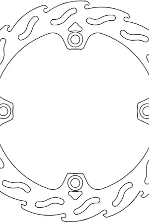MOTO MASTER - 110395 - Brake Discs - FLAME FIXED DISC 256 Superprijs