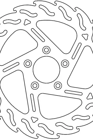 Veilige Betaling MOTO MASTER - 110745 - Brake Discs - Flame Fixed Disc 292, Right