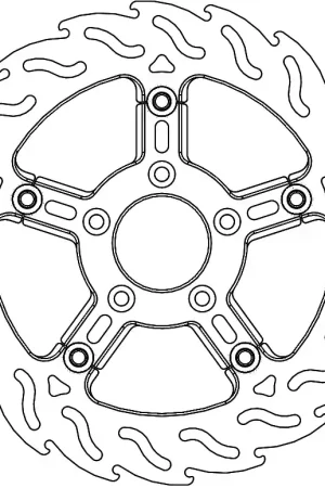 Gratis Verzending MOTO MASTER - 112310 - Brake Discs - FLAME FLOAT ALU DISC 292, RIGHT