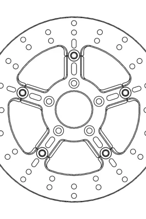 MOTO MASTER - ADRIAN FLOATING ALU DISC 292 - Brake Discs - HARLEY CUSTOM DISC Beste Prijs