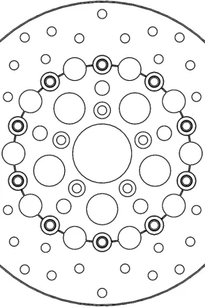 Bestseller MOTO MASTER - KINGMAN FLOAT STEEL DISC 292 - Brake Discs - HARLEY CUSTOM OFF SET DISC