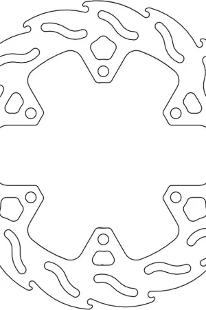 Garantie Inbegrepen MOTO MASTER - 110647 - Brake Discs - Flame Fixed Disc 245
