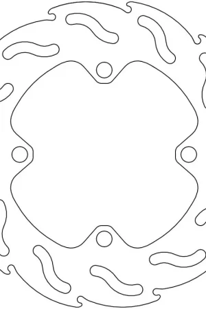 Flitsaanbieding MOTO MASTER - 110214 - Brake Discs - FLAME FIXED DISC 184