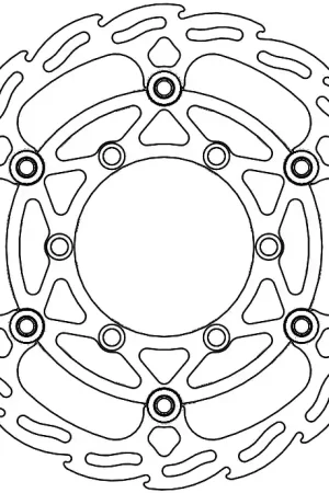 Exclusief MOTO MASTER - 112255 - Brake Discs - Flame Floating Alu Disc 260