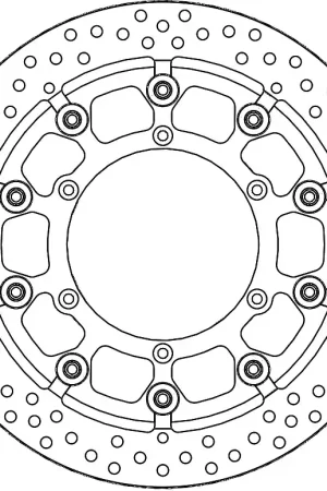 Shop Nu MOTO MASTER - 116102 - Brake Discs - SM RACING DISC HALO T-FLOATER