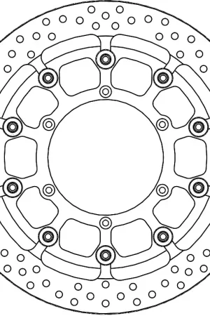 MOTO MASTER - HALO T-FLOATER ALU DISC 320 - Brake Discs - Aluminium Limited Edition