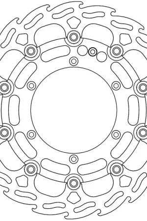 Betrouwbaar MOTO MASTER - 112065 - Brake Discs - FLAME FLOATING ALU DISC 298MM