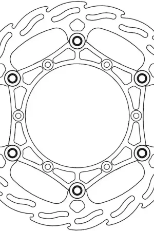 Hete Deal MOTO MASTER - 111034 - Brake Discs - Flame Floating Steel Disc 260