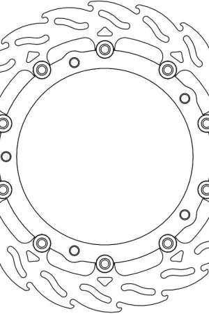 MOTO MASTER - 113081 - Brake Discs - FLAME FLOAT ALU DISC 320 Flitsaanbieding