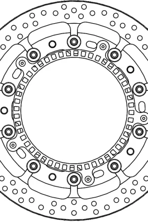 MOTO MASTER - HALO T-FLOATER ALU DISC 320 - Brake Discs - Race gebruik Nieuw Model