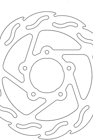 Topkwaliteit MOTO MASTER - 110247 - Brake Discs - Flame Fixed Disc 220