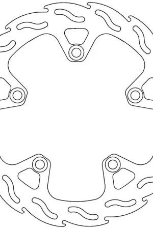 Aanbieding MOTO MASTER - 110327 - Brake Discs - Flame Fixed Disc 260