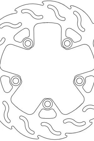 Rechtstreeks Van De Fabrikant MOTO MASTER - 110306 - Brake Discs - Flame Fixed Disc 250