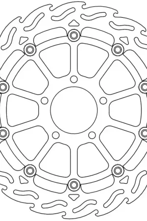 Gecertificeerd MOTO MASTER - 112033 - Brake Discs - FLAME FLOATING ALU DISC 320