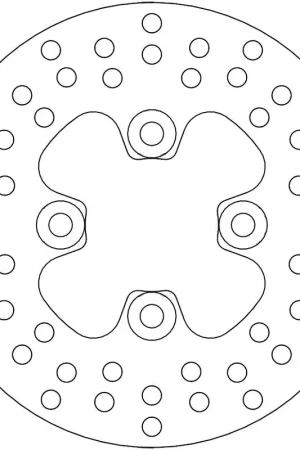 Must-Have MOTO MASTER - 110166 - Brake Discs - ROUND FIXED DISC 161