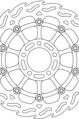 Express Levering MOTO MASTER - 113008 - Brake Discs - FLAME FLOAT ALU DISC 310