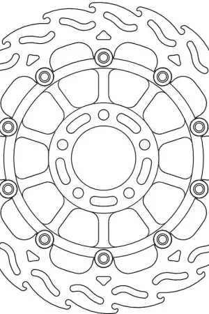 MOTO MASTER - 113027 - Brake Discs - Flame Float Alu Disc 310 Geld-Terug-Garantie
