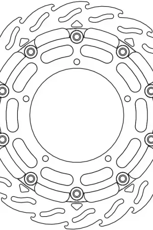 MOTO MASTER - FLAME 5,5MM RACING SERIES - Brake Discs - FLOATING ALU DISC 320 Korting