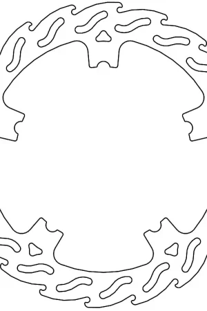 Rechtstreeks Van De Fabrikant MOTO MASTER - 110765 - Brake Discs - Flame Disc Ring 300, Left