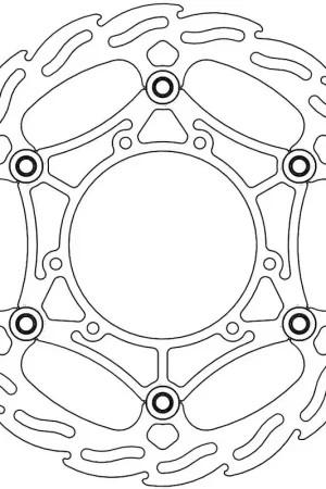 Gereduceerde Prijs MOTO MASTER - 111031 - Brake Discs - Flame Floating Steel Disc 260