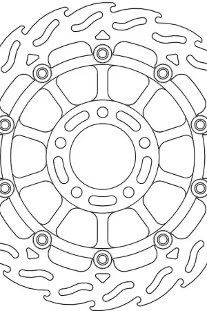 MOTO MASTER - 113007 - Brake Discs - Flame Float Alu Disc 300 Direct Beschikbaar