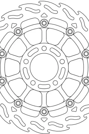 MOTO MASTER - 113026 - Brake Discs - Flame Float Alu Disc 300 Modern