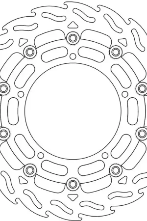Koopje MOTO MASTER - 112042 - Brake Discs - Flame Floating Alu Disc 300