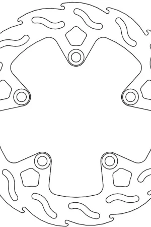 MOTO MASTER - 110280 - Brake Discs - Flame Fixed Disc 245 Geld-Terug-Garantie