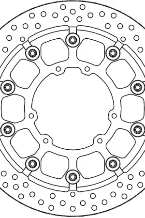 MOTO MASTER - 116101 - Brake Discs - SM RACING DISC HALO T-FLOATER Aanbieding