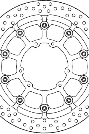 MOTO MASTER - HALO T-FLOATER ALU DISC 320 - Brake Discs - Aluminium Laatste Versie