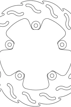 Rechtstreeks Van De Fabrikant MOTO MASTER - 110279 - Brake Discs - Flame Fixed Disc 240