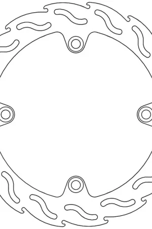 Lage Kosten MOTO MASTER - 110318 - Brake Discs - FLAME FIXED DISC 260