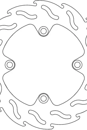 MOTO MASTER - 110392 - Brake Discs - Flame Fixed Disc 240 Topkwaliteit