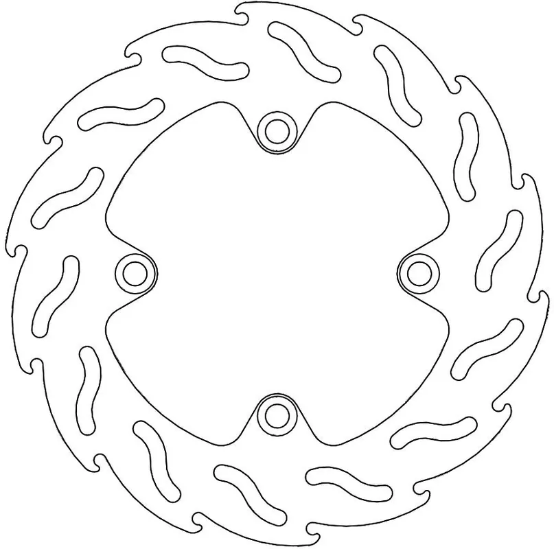 MOTO MASTER - 110392 - Brake Discs - Flame Fixed Disc 240 Topkwaliteit