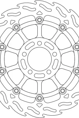 Koop Vandaag MOTO MASTER - FLAME FLOAT ALU DISC 300 - Brake Discs - Aluminium Constructie - Hoge Prestaties