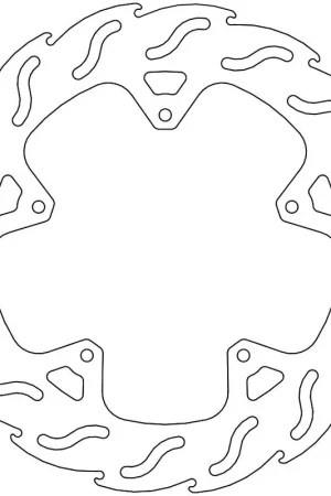 Koop Online MOTO MASTER - 110421 - Brake Discs - FLAME FIXED DISC 260