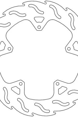 MOTO MASTER - 110422 - Brake Discs - FLAME FIXED DISC 260 Uitverkoop