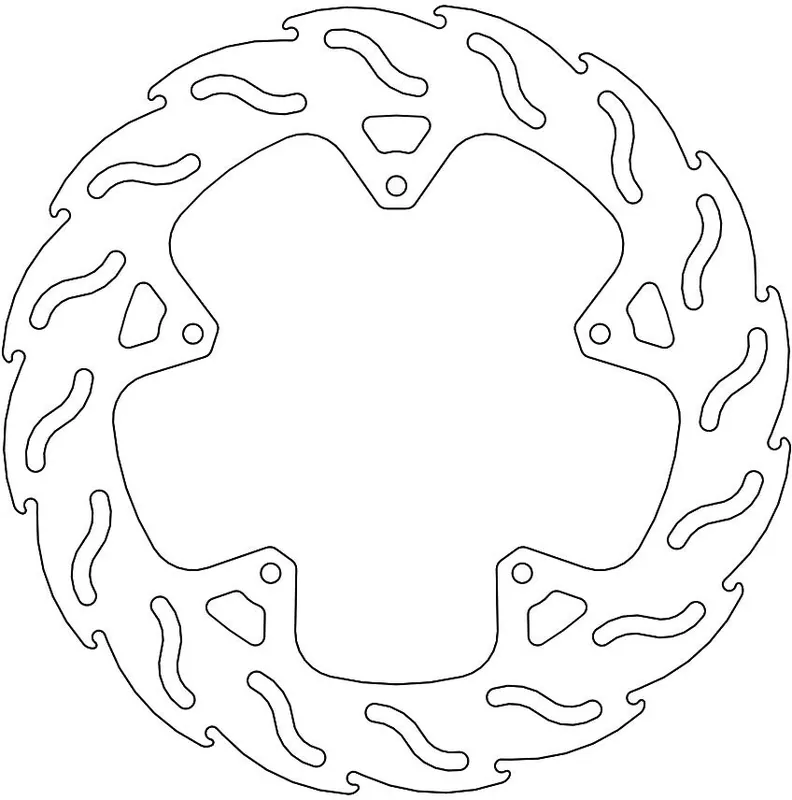 MOTO MASTER - 110422 - Brake Discs - FLAME FIXED DISC 260 Uitverkoop