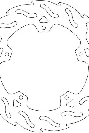 MOTO MASTER - 110426 - Brake Discs - Flame Fixed Disc 240 Uitverkoop