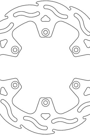 MOTO MASTER - 110384 - Brake Discs - Flame Fixed Disc 220 Nieuw