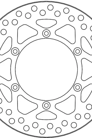 MOTO MASTER - VINTAGE REAR DISC - Brake Discs - Compatibel met Kawasaki KX125 en KX250 Garantie Inbegrepen