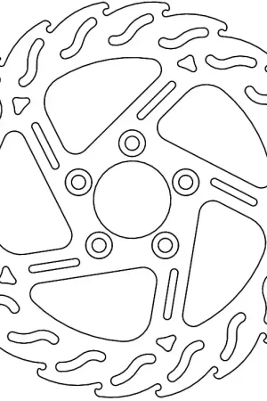 MOTO MASTER - 110746 - Brake Discs - FLAME FIXED DISC 292 LEFT Wereldwijde Verzending