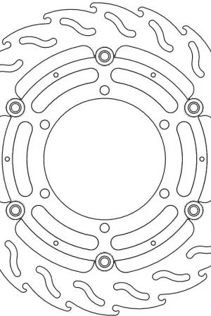 Speciale Aanbieding MOTO MASTER - FLAME FLOATING ALU DISC 305 - Brake Discs - Remschijf