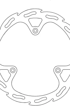 Modern MOTO MASTER - 110244 - Brake Discs - Flame Fixed Disc 220