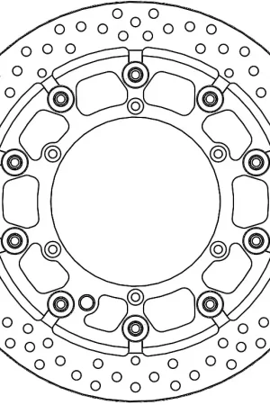 MOTO MASTER - 116100 - Brake Discs - SM RACING DISC HALO T-FLOATER Koop Vandaag