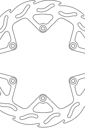 Bestseller MOTO MASTER - 110389 - Brake Discs - Flame Fixed Disc 245