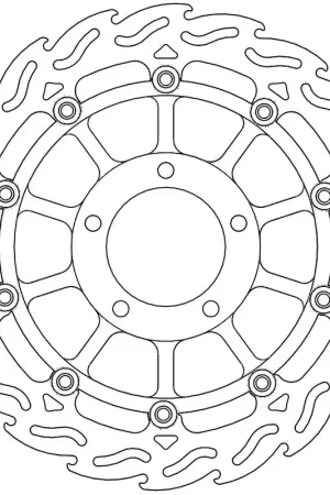 MOTO MASTER - 113042 - Brake Discs - Flame Float Alu Disc 320 Korting