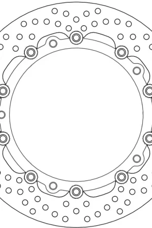 MOTO MASTER - 112159 - Brake Discs - HALO FLOATING ALU DISC 305 Exclusief