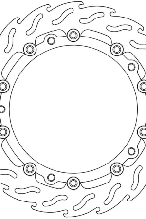 MOTO MASTER - 112119 - Brake Discs - Flame Floating Alu Disc 305 Rechtstreeks Van De Fabrikant