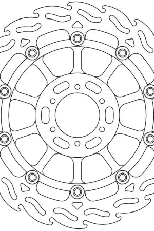 MOTO MASTER - 113022 - Brake Discs - Flame Float Alu Disc 296 Plaats Bestelling